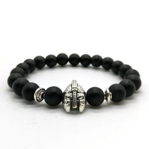 Silver Spartan Gladiator Helmet Bracelet